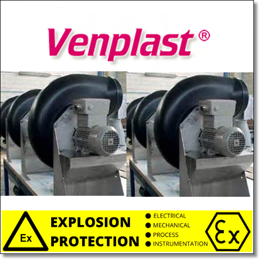 ALP-PE 312 Ex Proof Asit Ortam Fanı 4.300m3/h POLYPROPİLEN Anti-Statik - Görsel 2