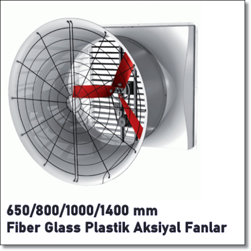 Fiberglas Paslanamaz Tavukçu Kümes Tipi Sera ve Barınak Havalandırma Fanları (106×106 – 146×146)